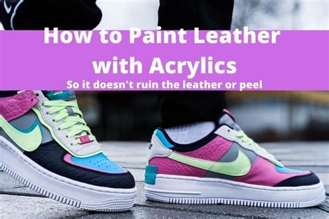 sealing acrylic paint for shoes.